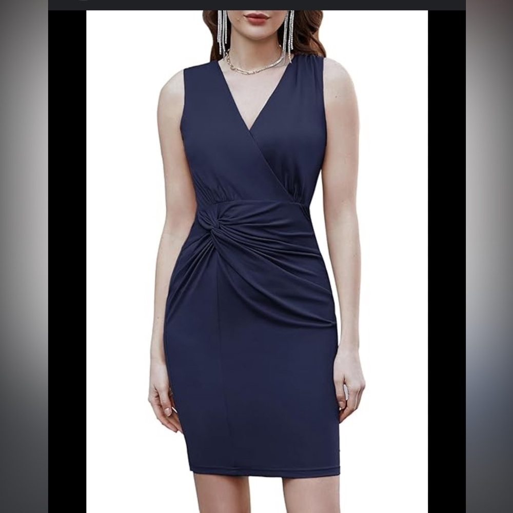 NWT Grace Karin knot front dress with side zipper